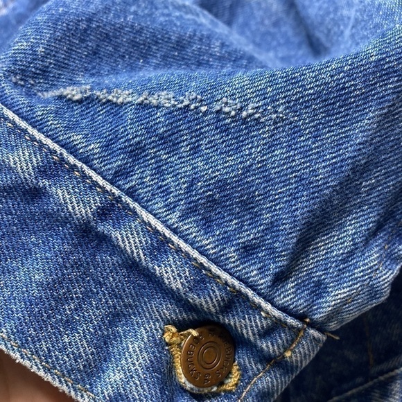 Vintage Sears Genuine Roebucks Denim Trucker Jacket XL - Picture 5 of 6